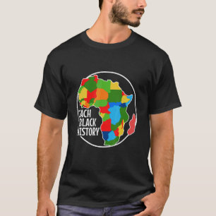 Teach Black History African Symbols T-Shirt