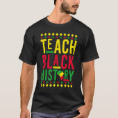 Teach Black History Month Afro African Pride Boys  T-Shirt (Vorderseite)