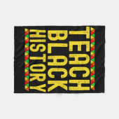 Teach Black History Teacher Black History Month  Fleecedecke (Vorderseite (Horizontal))