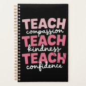 Teach Cute Teacher Life Education Inspirational  Planer (Vorderseite)