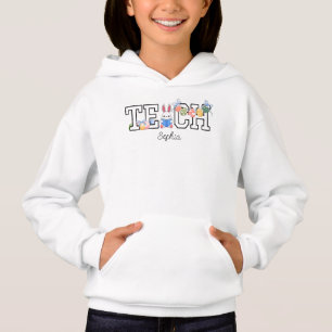 Teach&Easter Bunny und Book Hoodie