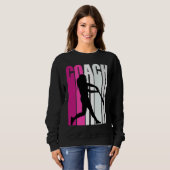 Teach Female Baseballteacher Master Coach Softball Sweatshirt (Vorne ganz)
