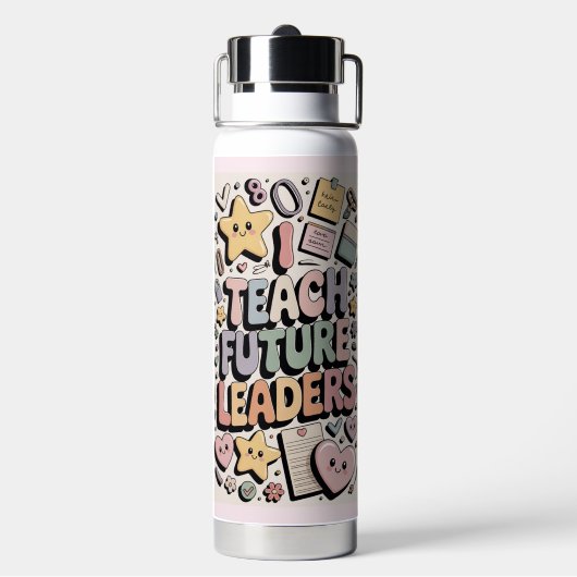 "Teach Future Leaders" Educator Water Bottle Trinkflasche (Hinten)