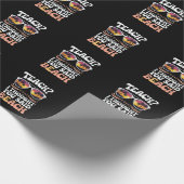 Teach ich dachte, Sie sagten Beach Teacher Groovy Geschenkpapier (Ecke)