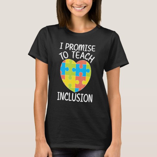 Teach Inclusion SPED Teacher Special Education Tea T-Shirt (Vorderseite)