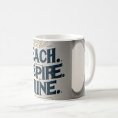 Teach. Inspire. Shine. Teacher Mug Kaffeetasse (VorderseiteRechts)