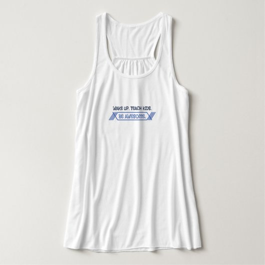 Teach Kids be Phantastische Flowy Racerback Tank o (Design Vorderseite)