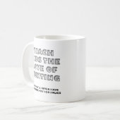 Teach Kids Funny Junting Tasse (Vorderseite Links)