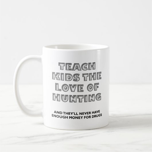 Teach Kids Funny Junting Tasse (Links)