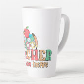 Teach ・ Liebe ・ Inspirier - Eine Feier des Erziehe Milchtasse (Rechte Ecke)