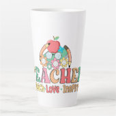 Teach ・ Liebe ・ Inspirier - Eine Feier des Erziehe Milchtasse (Vorderseite)