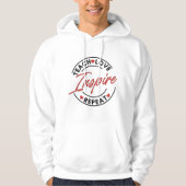 Teach-Liebe Inspiriere Motivierend Hoodie (Vorderseite)