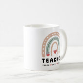 Teach-Liebe Inspiriere Retro-Design Kaffeetasse (VorderseiteRechts)