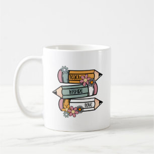 Teach-Liebe Inspiriere Retro-Design Kaffeetasse
