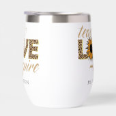 Teach Liebe Inspiriert Lehrer Sonnenblume Moderner (Rechts)