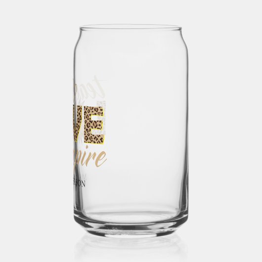 Teach Liebe Inspiriert Lehrer Sonnenblume Moderner Dosenglas (Links)