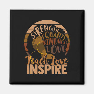 Teach Liebe Inspirierte Begrüßung von der Schule e Magnet