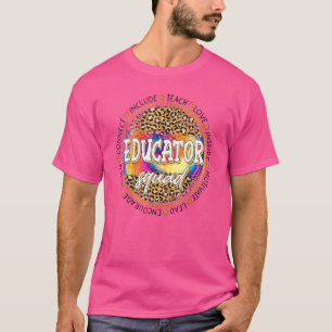 Teach Liebe Inspirierte Pädagogik-Vorsprung zurück T-Shirt