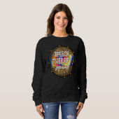 Teach Liebe Inspirierte Speech Therapy Leopard zur Sweatshirt (Vorne ganz)