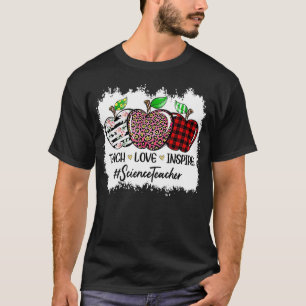 Teach Liebe Inspirierte Wissenschaftslehrer Apple  T-Shirt