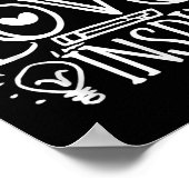 Teach Love Inse Retro Teacher Kids Back To School  Poster (Ecke)