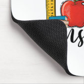 Teach Love Inspire Shirt Funny Ck To School Teache Mousepad (Ecke)