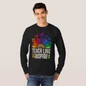 Teach Love Inspire SPED Teacher Speducator Special T-Shirt (Vorne ganz)