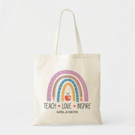 Teach Love Inspire Teacher  Tragetasche