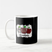 Teach Love Insre Lunch Lady Leopard Red Plain  Kaffeetasse (Links)