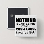 Teach Middle School Orchestra Button (Vorne & Hinten)