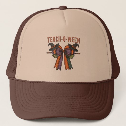 Teach-O-Ween Trucker Hat Truckerkappe (Vorderseite)