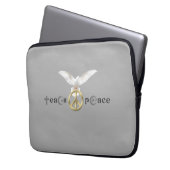 Teach Peace | 13" Laptopschutzhülle (Vorderseite Links)