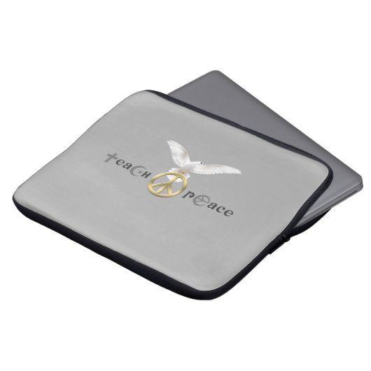 Teach Peace | 13" Laptopschutzhülle (Vorne Oben)