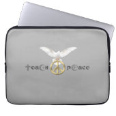 Teach Peace | 13" Laptopschutzhülle (Vorderseite)