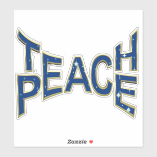 Teach Peace Aufkleber