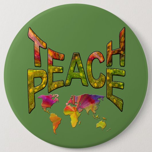 Teach-Peace-Bewegung Button (Vorderseite)