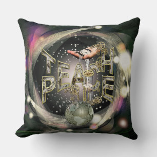 Teach-Peace-Bewegung Kissen