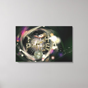 Teach-Peace-Bewegung Leinwanddruck