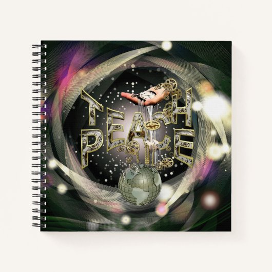 Teach-Peace-Bewegung Notizblock (Vorderseite)