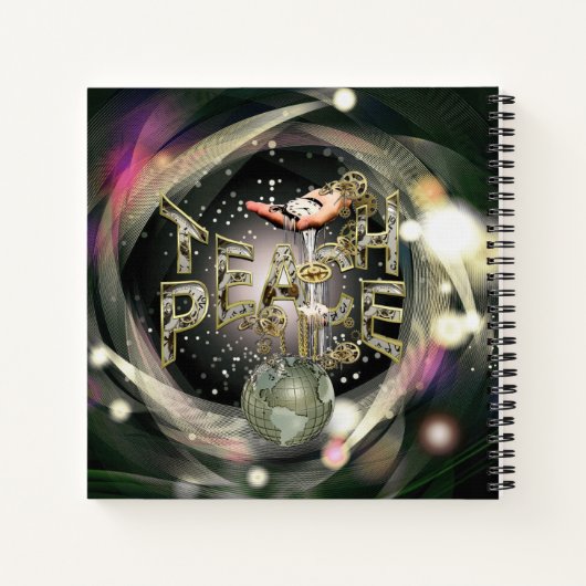 Teach-Peace-Bewegung Notizblock (Rückseite)