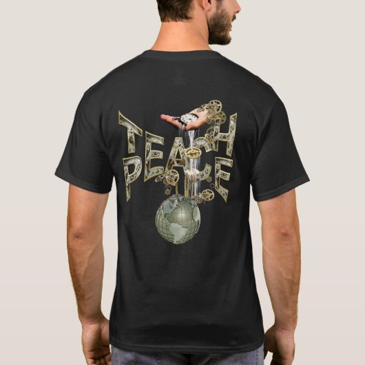 Teach-Peace-Bewegung T-Shirt (Rückseite)