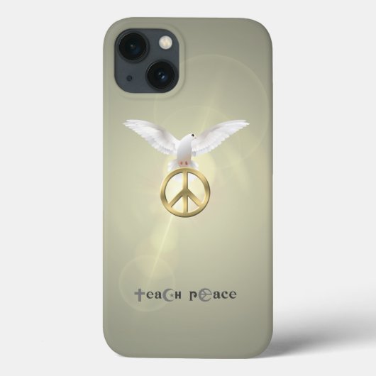 Teach Peace | Case-Mate iPhone Hülle (Rückseite)