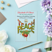 Teach Peace Christmas Ansammlung Acryleinladungen (In Situ (Hochzeit))
