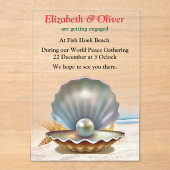 Teach Peace Christmas Ansammlung Acryleinladungen (Vorderseite)