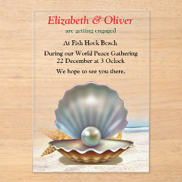 Teach Peace Christmas Ansammlung Acryleinladungen