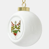 Teach Peace Christmas Ansammlung Keramik Kugel-Ornament (Rechts)