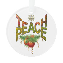 Teach Peace Christmas Ansammlung