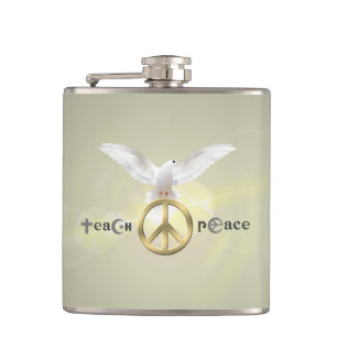 Teach Peace Flachmann
