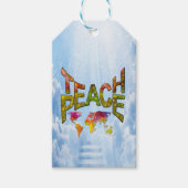 Teach Peace Geschenkanhänger (Vorderseite)