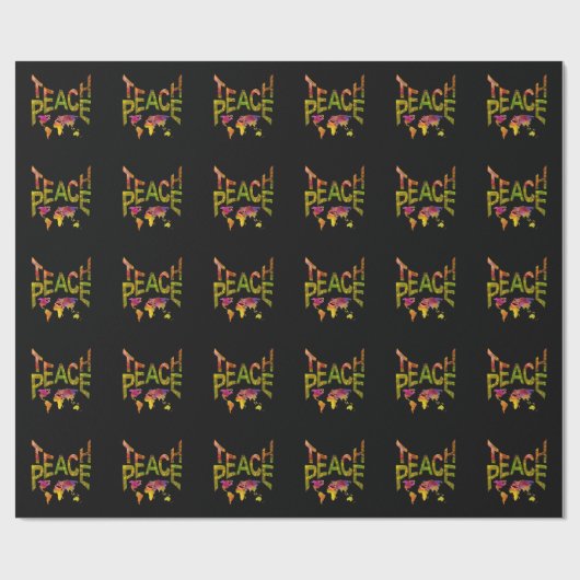 Teach Peace Geschenkpapier (Flach)